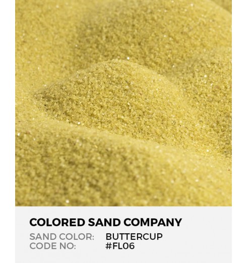 Buttercup #FL06 Floral Colored Sand Art Material