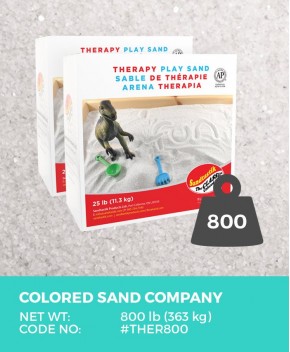 Sandtastik® Therapy Play Sand, Natural White, 10 lb - Colored Sand Company