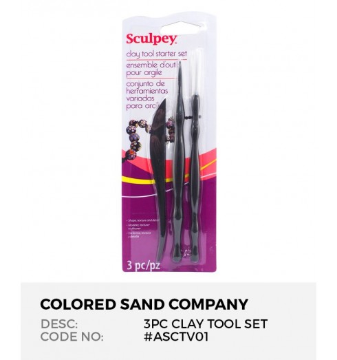 Sculpey® Clay Tool Starter Set (3pc) - The Colored Sand Company