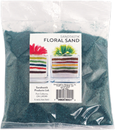 Floral Colored Sand, 1 lb (454 g), Teal