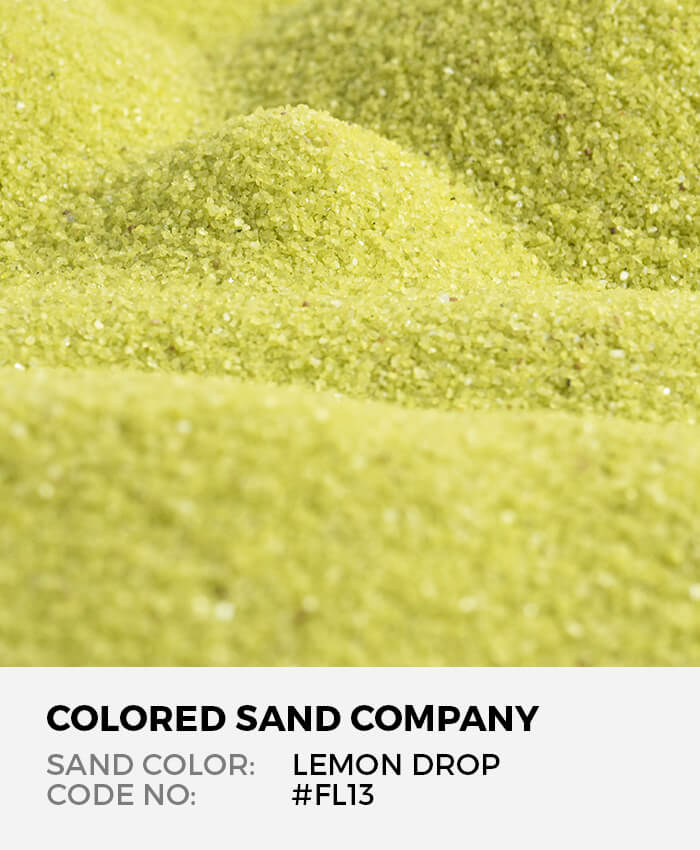 Lemon Drop (Yellow) Floral Colored Sand Art Material #FL13 - The Colored  Sand Company