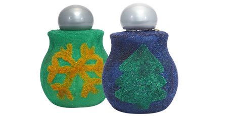 Sand art bottles with colored sand