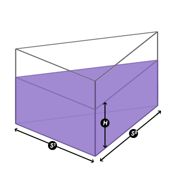 Calculate the bulk sand volume needed for a triangular sandbox Calculate the bulk sand volume needed for a triangular sandbox